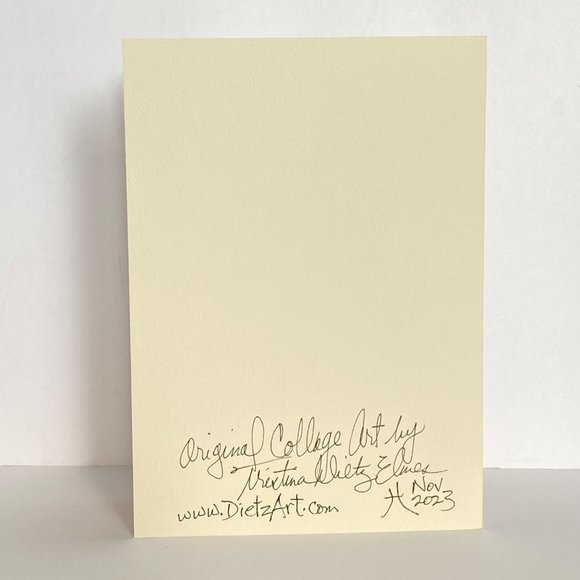 Collage Art Handmade Original Greeting Card and Envelope Suitable for Framing - Picture 4 of 6